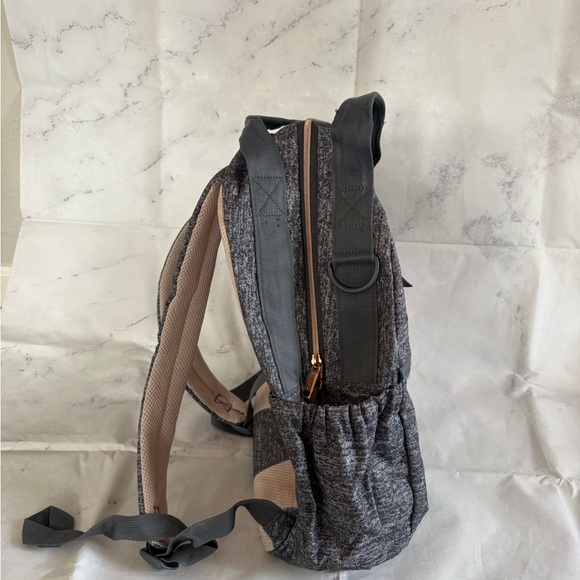 Adidas Gray Backpack with Pink Pouch - Picture 2 of 3